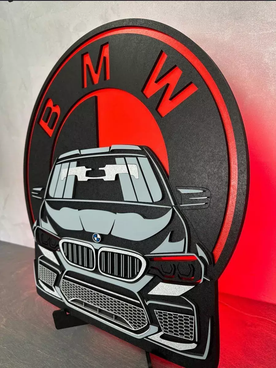 Панно с подсветкой BMW, фото 3