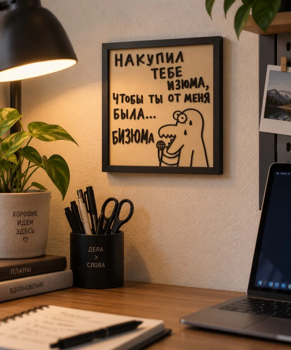 Панно из МДФ «Накупил тебе изюма»