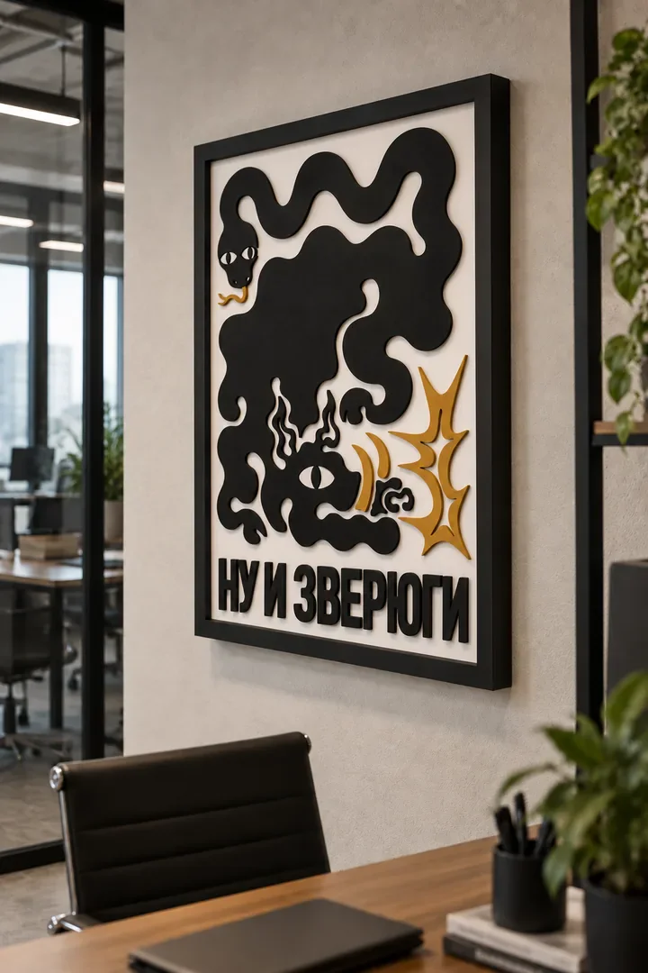 Панно из МДФ «Ну и зверюги»