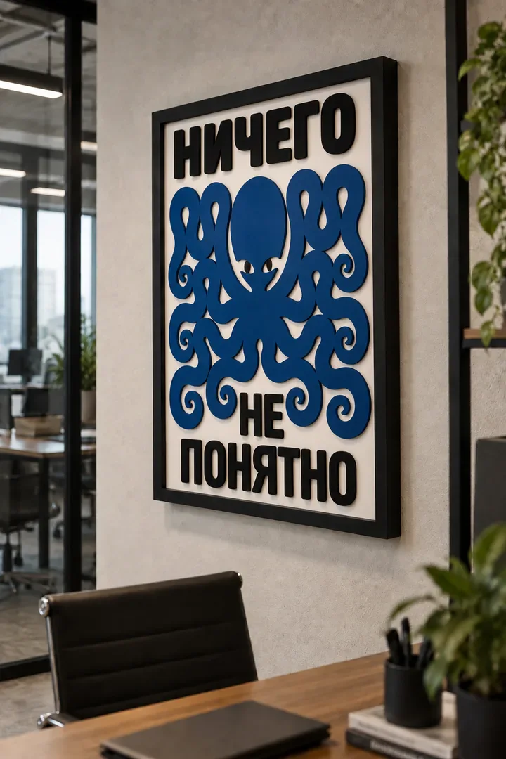 Панно из МДФ «Ничего не понятно»