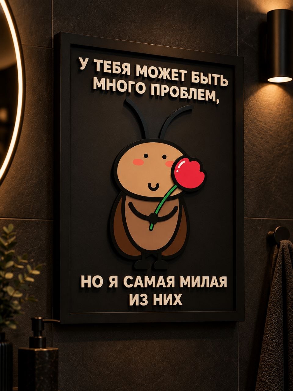 Панно из МДФ «Самая милая из проблем»