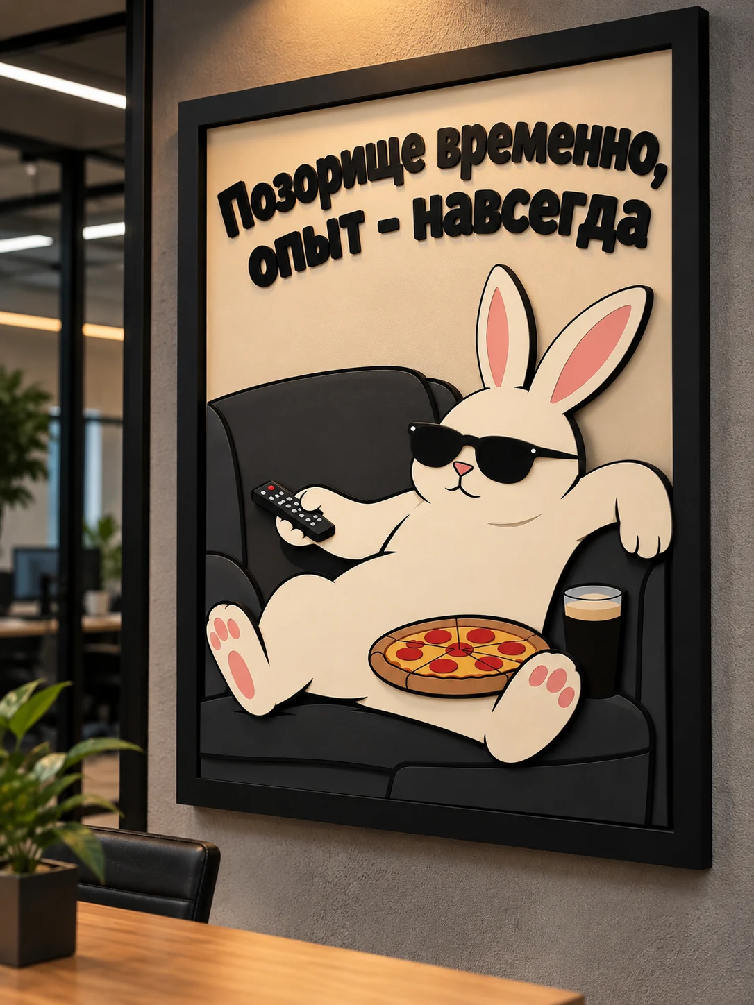 Панно из МДФ «Позорище временно, опыт — навсегда»