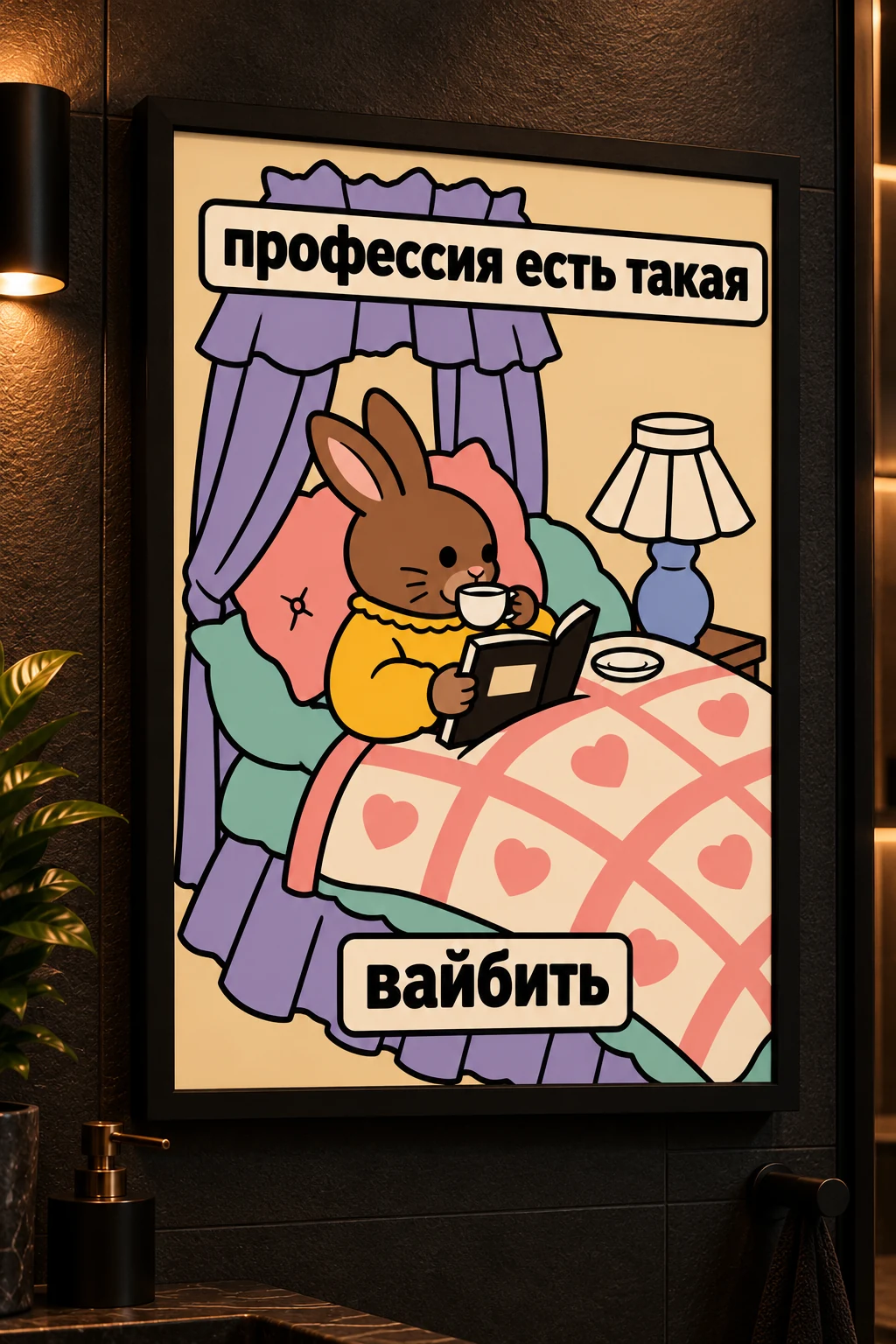 Панно из МДФ «Профессия — вайбить»