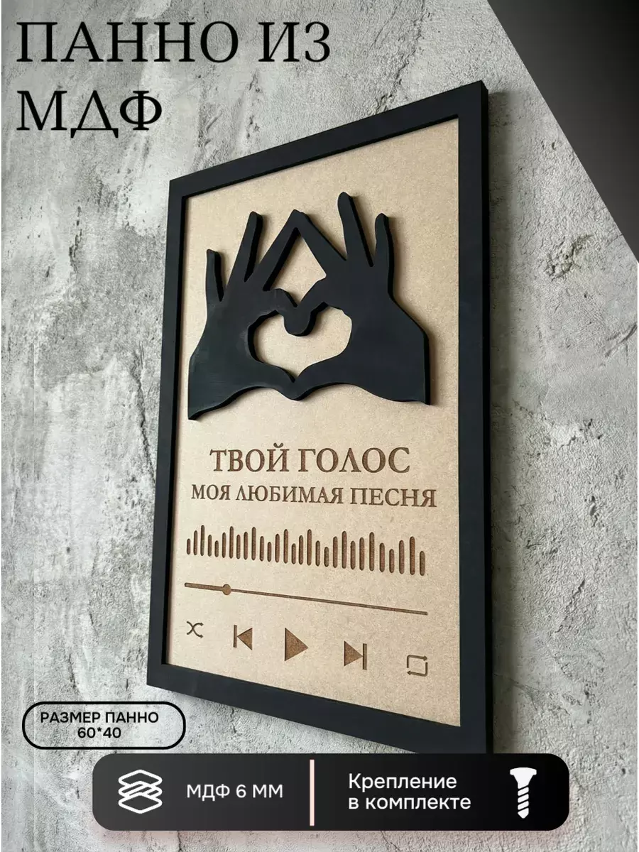 Панно из МДФ твой голос