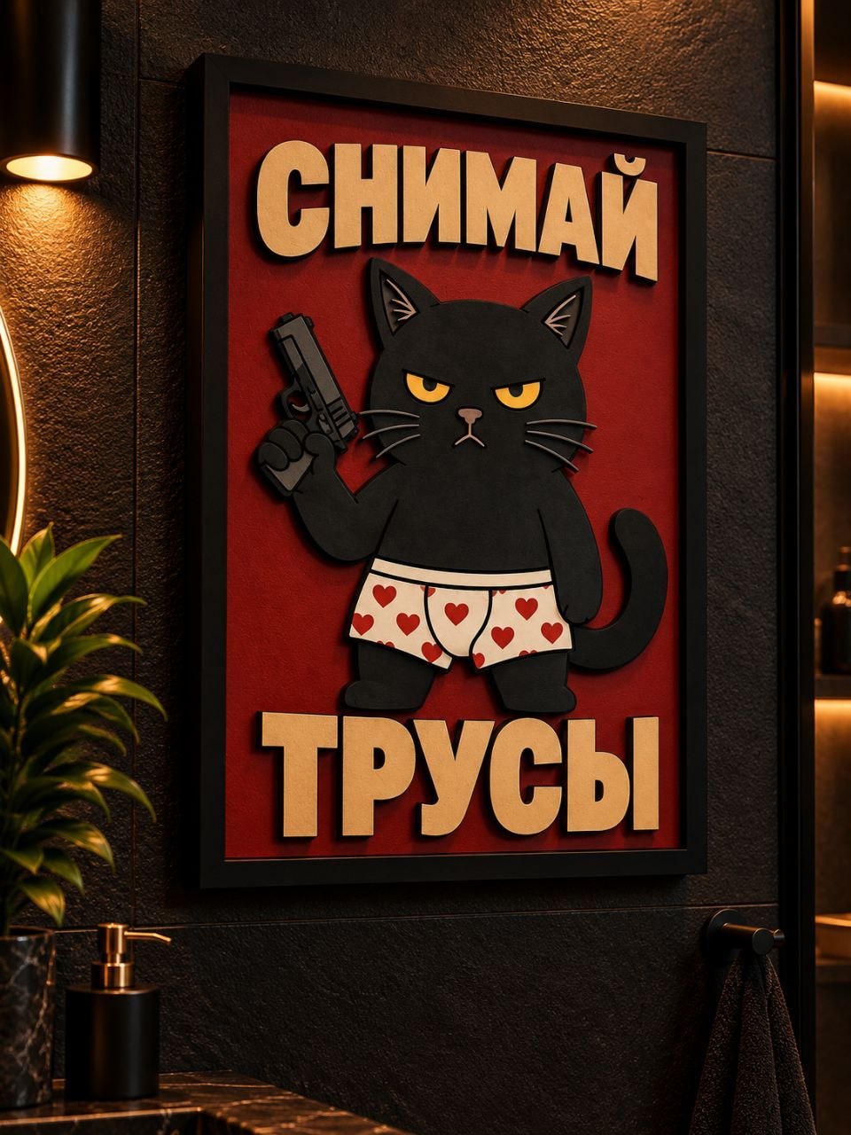 Панно из МДФ «Снимай трусы»